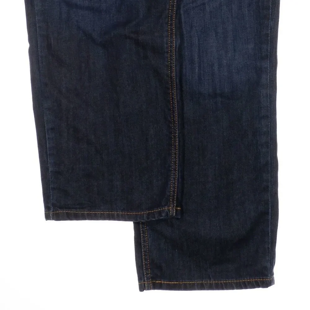 Levis Mens 541 Straight Leg Jeans Measure 44x26.5 Dark Blue Denim Stretch Hemmed